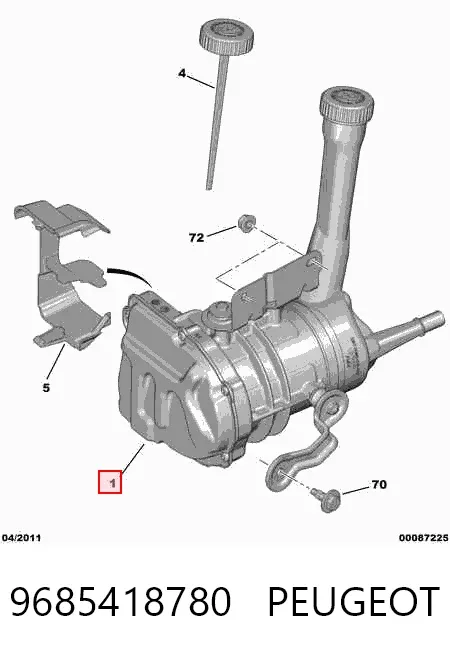 Pompa wspomagania hydraulicznego kierownicy 9685418780 Peugeot/Citroen