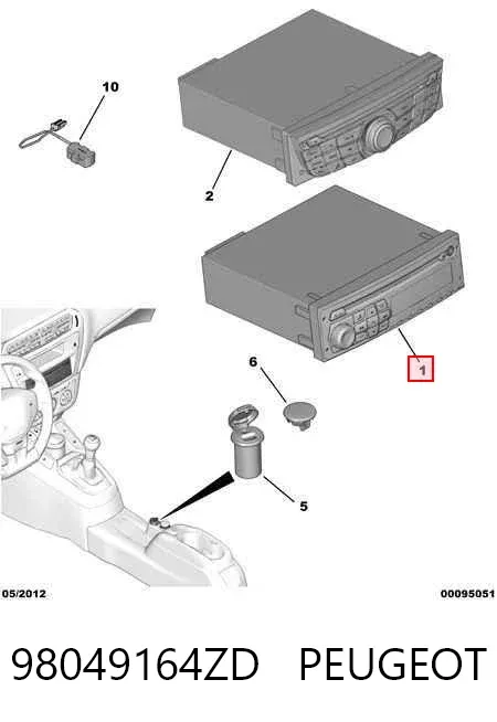 Radioodtwarzacz (radio AM/FM) Citroen C-Elysee 