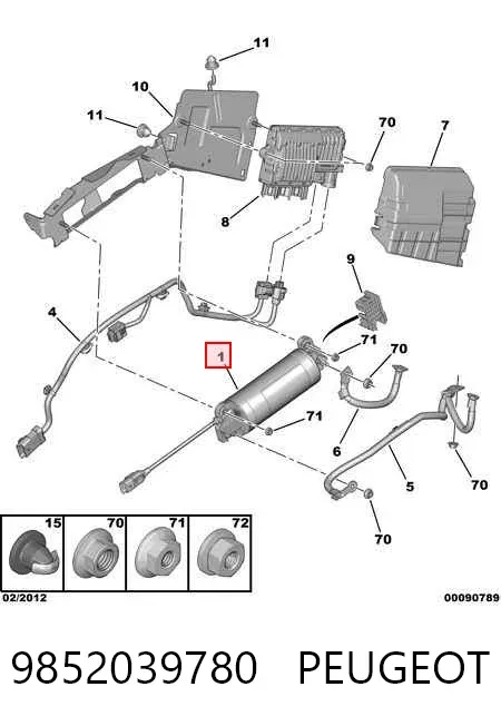 Kondensator systemu start/stop 9852039780 Peugeot/Citroen