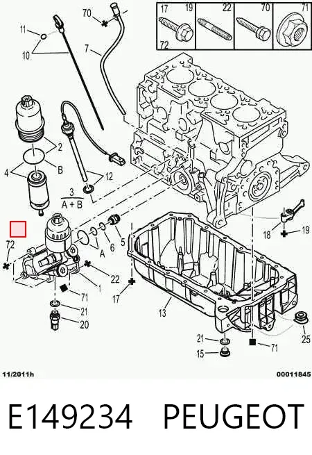 Filtr oleju E149234 Peugeot/Citroen