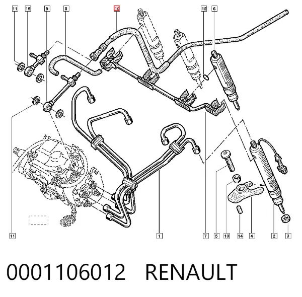 Rozrusznik 0001106012 Renault (RVI)