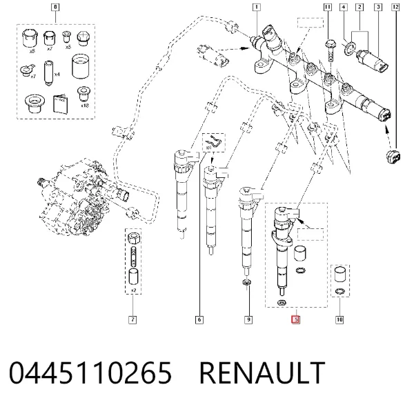 Wtryskiwacz paliwa Nissan Primastar X83