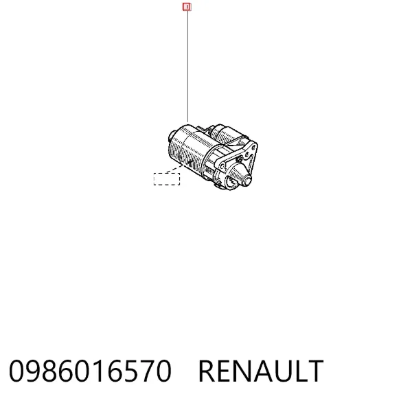 Rozrusznik 0986016570 Renault (RVI)