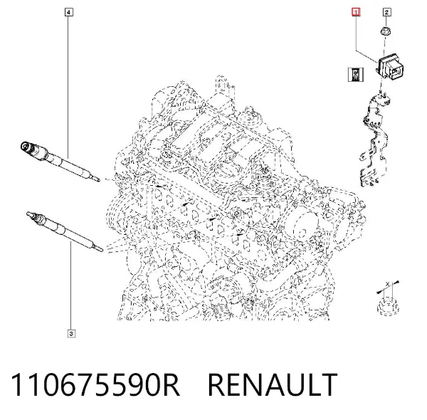 Przekładnik rozrusznika grzewczego 110675590R Renault (RVI)