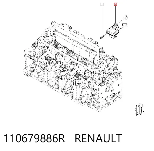 Przekaźnik świec żarowych 110679886R Renault (RVI)