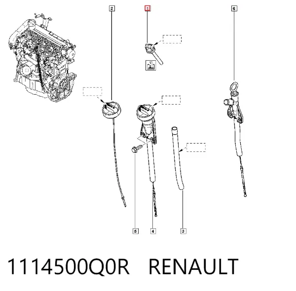 Czujnik poziomu oleju silnikowego 1114500Q0R Renault (RVI)
