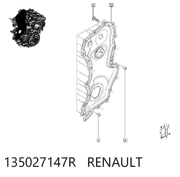 Pokrywa silnika przednia 135027147R Renault (RVI)