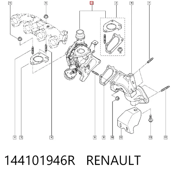 Turbina 144101946R Renault (RVI)