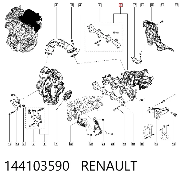 Turbina 144103590 Renault (RVI)