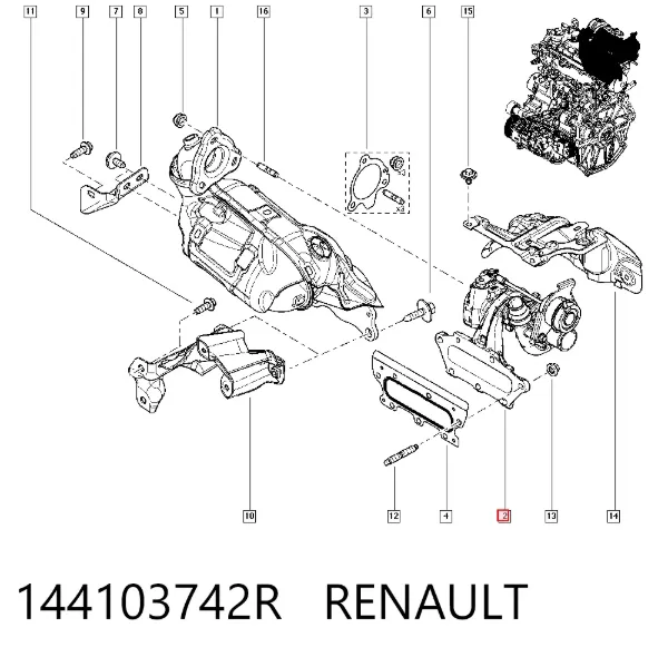 Turbina 144103742R Renault (RVI)