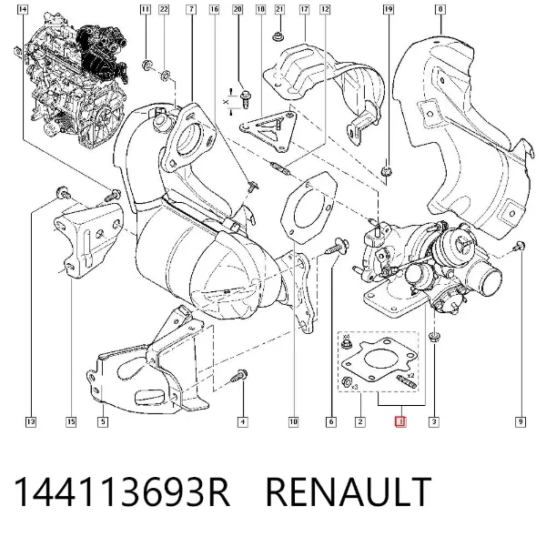 Turbina 144113693R Renault (RVI)