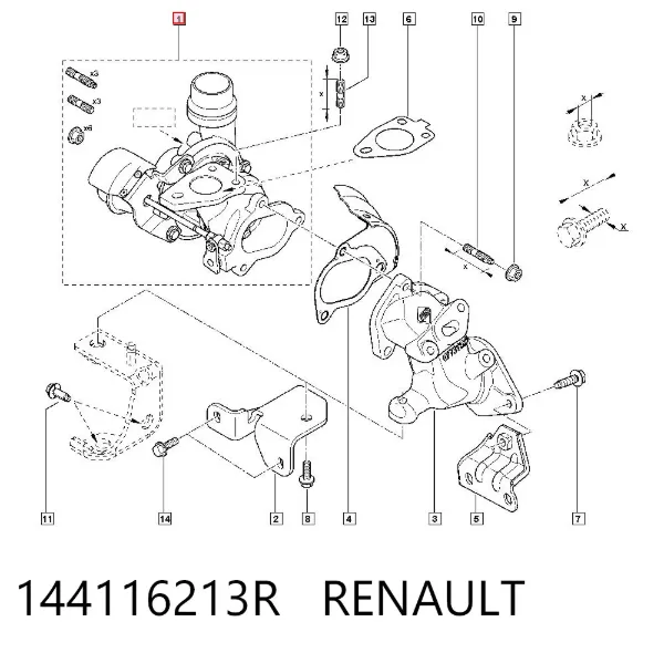 Turbina 144116213R Renault (RVI)