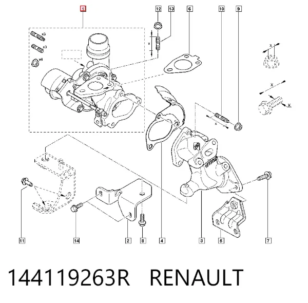 Turbina 144119263R Renault (RVI)