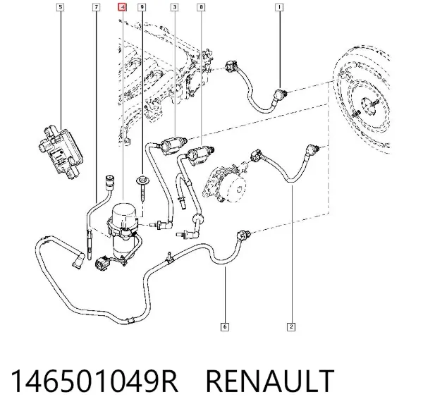 Pompa podciśnienia 146501049R Renault (RVI)