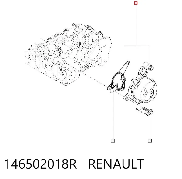 Pompa podciśnienia 146502018R Renault (RVI)