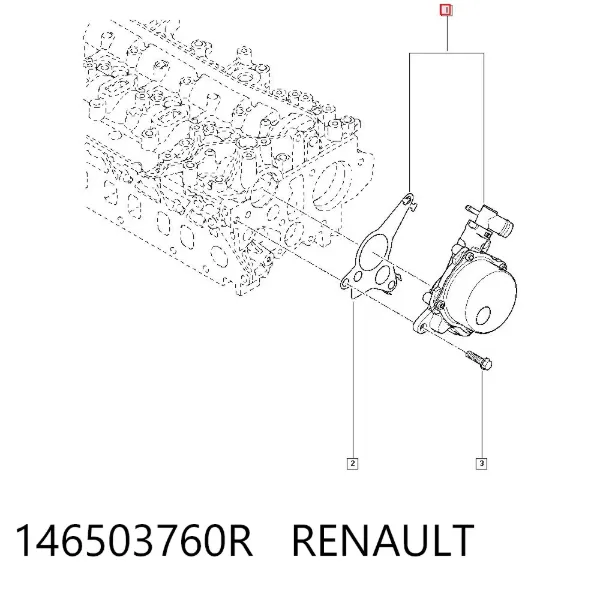 Pompa podciśnienia 146503760R Renault (RVI)