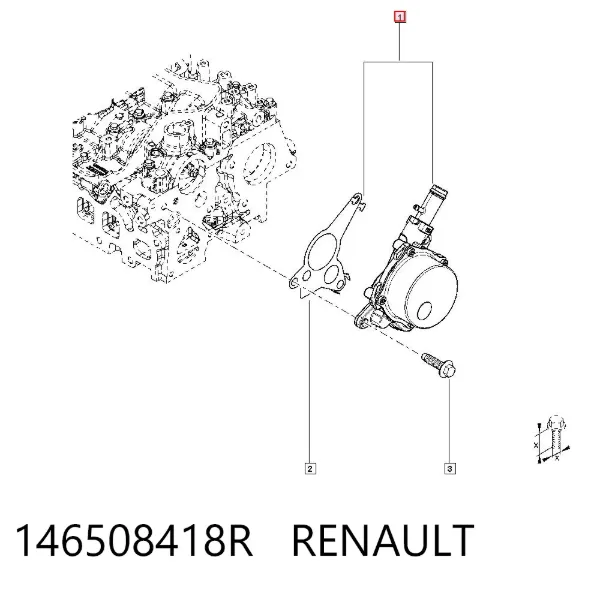 Pompa podciśnienia 146508418R Renault (RVI)