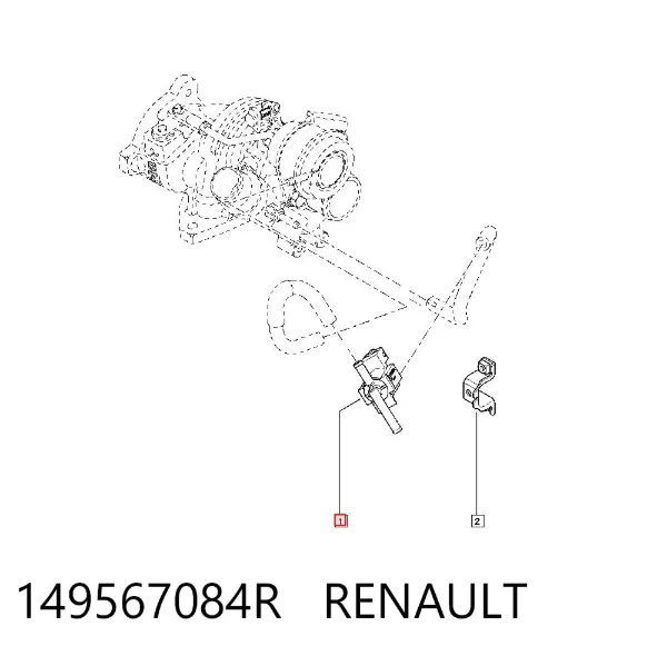 Zawór (aktuator) sterowania turbiną 149567084R Renault (RVI)