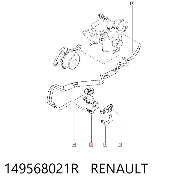 Przetwornik ciśnienia (solenoid) doładowania 149568021R Renault (RVI)