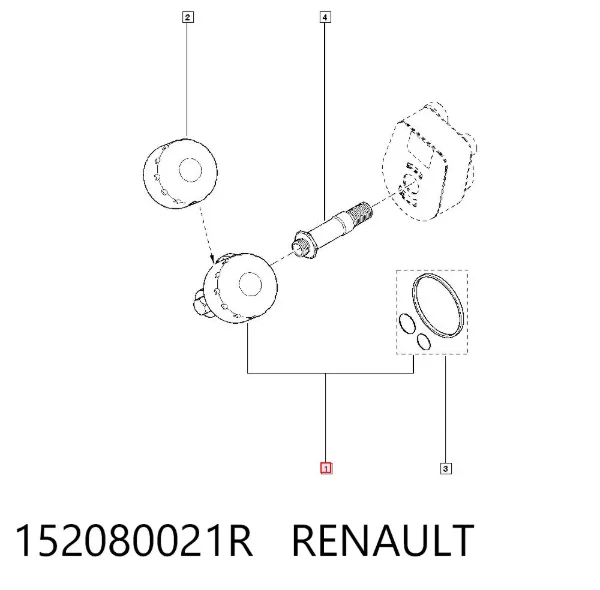 Filtr oleju 152080021R Renault (RVI)
