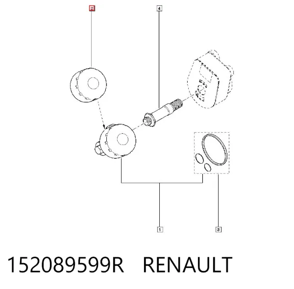 Filtr oleju 152089599R Renault (RVI)