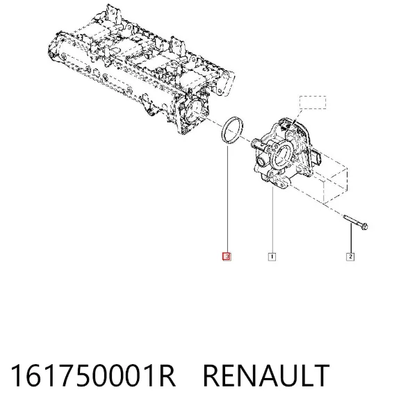 Uszczelka kolektora ssącego 161750001R Renault (RVI)