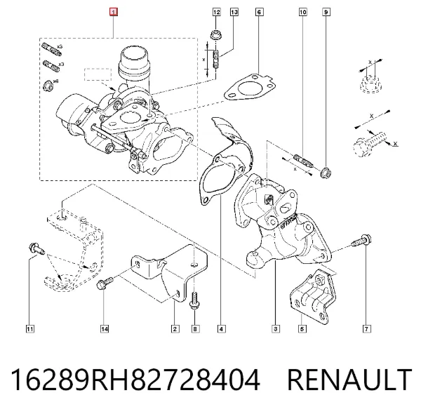 Turbina 16289RH82728404 Renault (RVI)