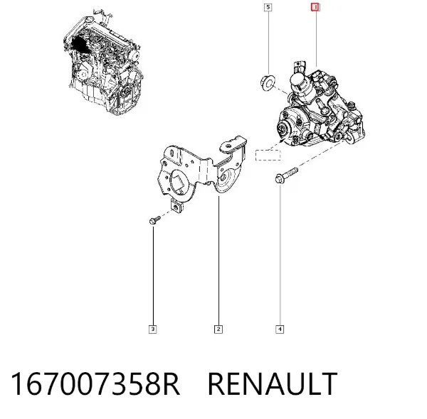 Pompa wtryskowa wysokiego ciśnienia Renault SANDERO II STEPWAY