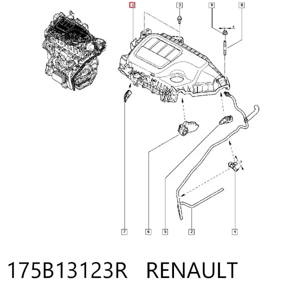 Pokrywa silnika dekoracyjna Renault Scenic GRAND III
