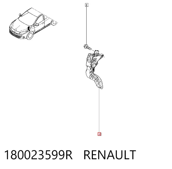 Pedał przyspieszenia (gazu) 180023599R Renault (RVI)