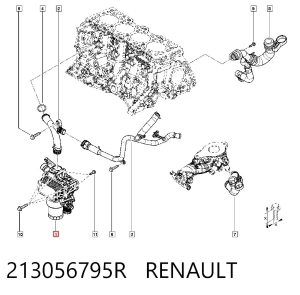 Chłodnica oleju 213056795R Renault (RVI)