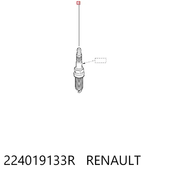 Świeca zapłonowa 224019133R Renault (RVI)