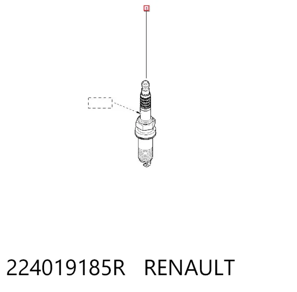 Świeca zapłonowa 224019185R Renault (RVI)