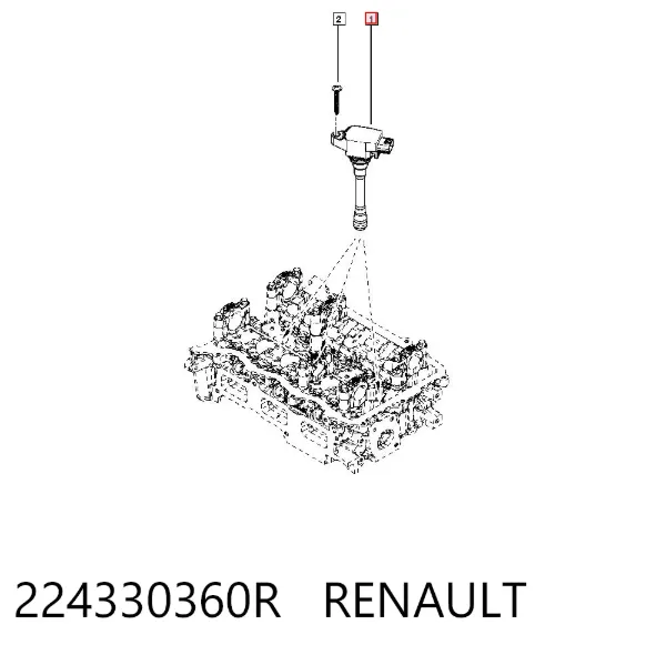 Cewka zapłonowa 224330360R Renault (RVI)