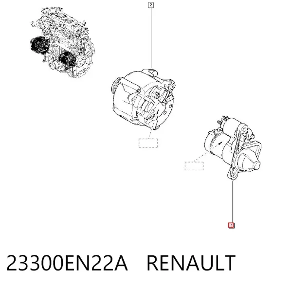 Rozrusznik 23300EN22A Renault (RVI)