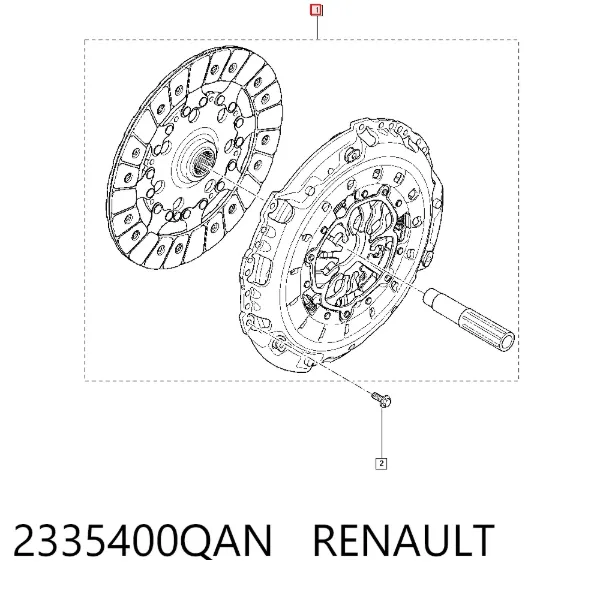 Zestaw sprzęgła (3 części) 2335400QAN Renault (RVI)