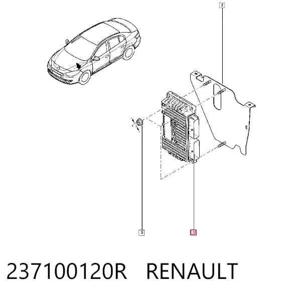 Sterownik silnika 237100120R Renault (RVI)