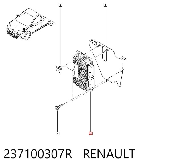Sterownik silnika 237100307R Renault (RVI)