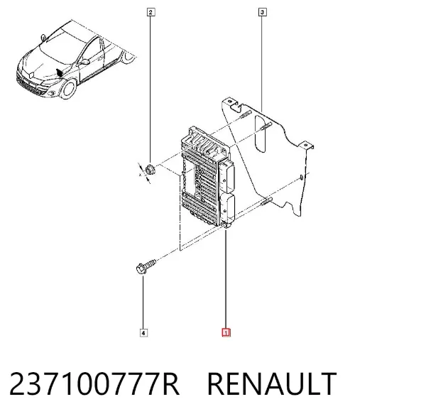 Sterownik silnika 237100777R Renault (RVI)