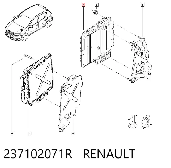 Sterownik silnika Renault LOGAN II