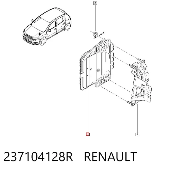 Sterownik silnika 237104128R Renault (RVI)