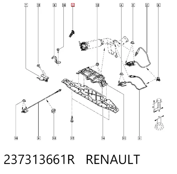 Czujnik położenia wałka rozrządu 237313661R Renault (RVI)