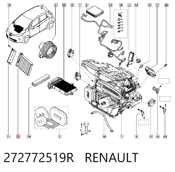 Filtr kabiny 272772519R Renault (RVI)