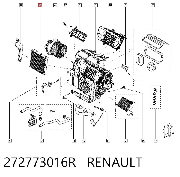 Filtr kabiny 272773016R Renault (RVI)