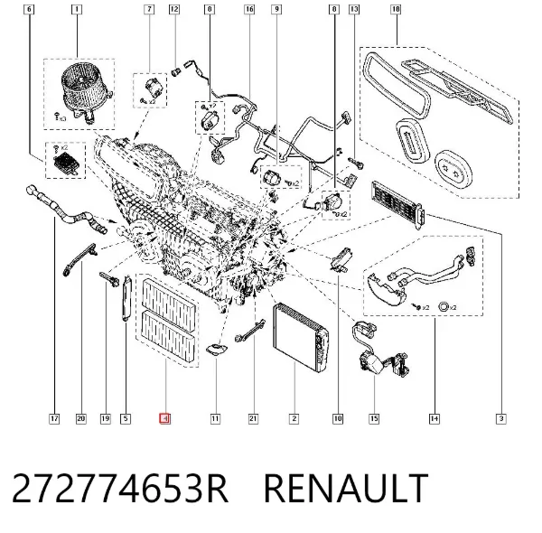 Filtr kabiny 272774653R Renault (RVI)