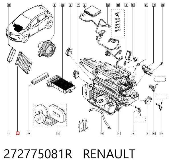Filtr kabiny 272775081R Renault (RVI)