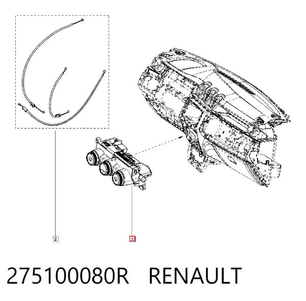 Sterownik trybów ogrzewania/klimatyzacji Renault DUSTER II