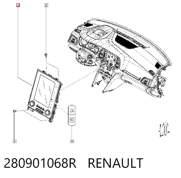 Sterownik trybów ogrzewania/klimatyzacji Renault Megane IV