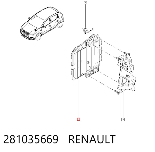 Sterownik silnika 281035669 Renault (RVI)