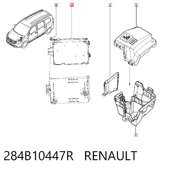Skrzynka bezpieczników 284B10447R Renault (RVI)